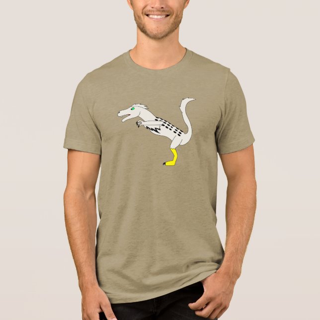 T-shirt En Tri-matière Utahraptor Adult Dino Collection Light Army Green (Recto)