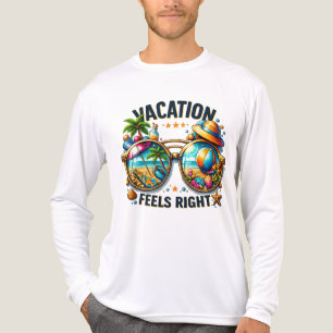 T-shirt En Tri-matière Vacances, c'est parfait Premium manches longues US