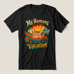 T-shirt En Tri-matière Vacances d'été pour chat - Félin tropical drôle