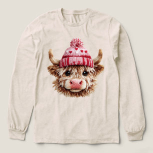 T-shirt En Tri-matière Vache des Highlands Saint-Valentin Mignonne Vache 