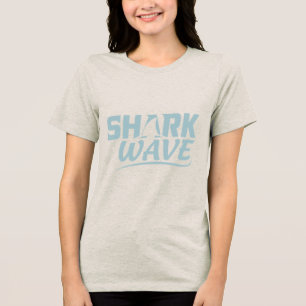 T-SHIRT EN TRI-MATIÈRE VAGUE DE REQUIN