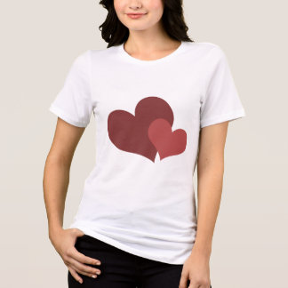 T-shirt En Tri-matière Valentine’s Day t-shirt Heart Design for Women