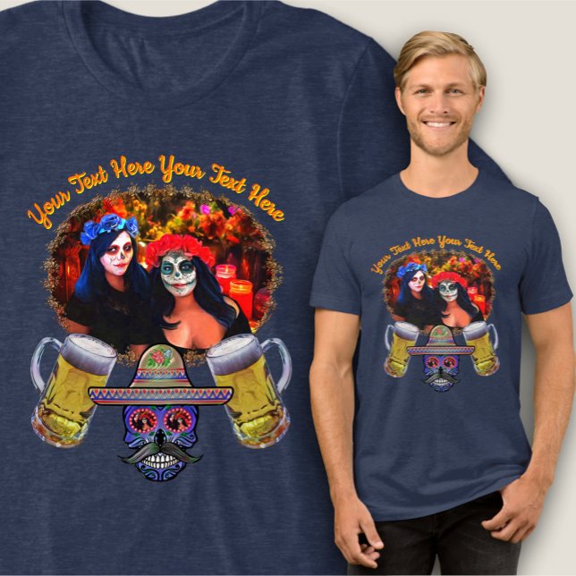 T-shirt En Tri-matière Vallarta Catrinas avec Crânes 1718 (Créateur téléchargé)