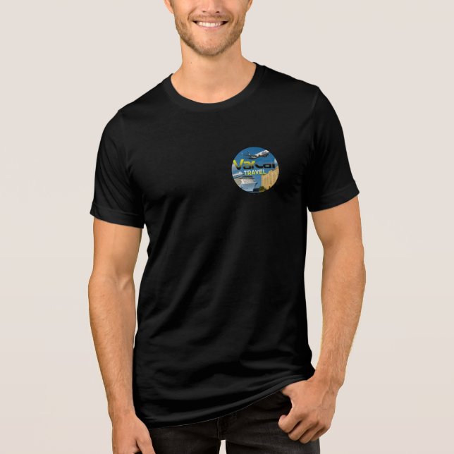 T-shirt En Tri-matière Varcal Travel Explorer Tee - Your Journey Awaits! (Recto)