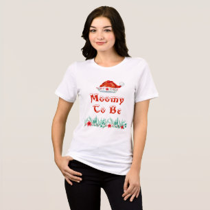 T-shirt En Tri-matière Végétation d'hiver Noël Baby shower Maman à être