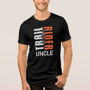 T-shirt En Tri-matière Vélo de cavalier de sentier oncle Custom Family Cy