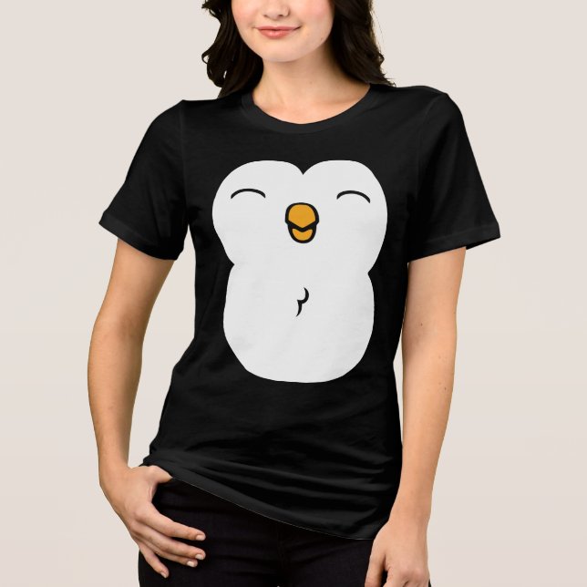 T-shirt En Tri-matière Ventre de pingouin mignon (Recto)