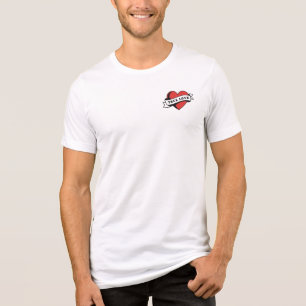 T-shirt En Tri-matière Véritable amour Tatouage Coeur Design romantique