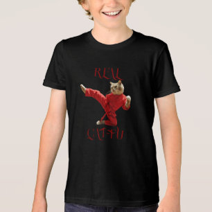 T-SHIRT  EN TRI-MATIÈRE VÉRITABLE CAT-FU