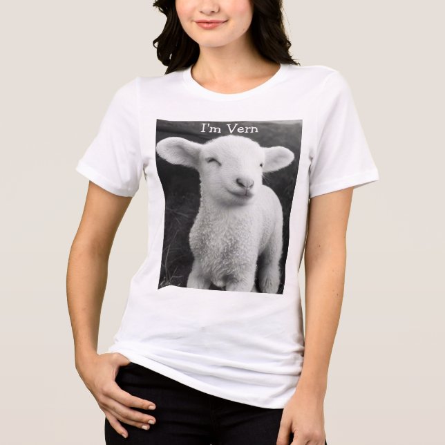 T-shirt En Tri-matière Vern The Viral Lamb Cozy Emotional Energy  (Recto)