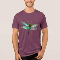 Verre Coloré Libellule