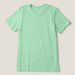T-shirt En Tri-matière Vert Uni Sexe Neutre Vierge Sur Le Devant