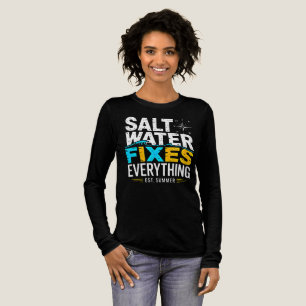 T-shirt En Tri-matière Vêtements Beach Lover : L'eau salée résout tout