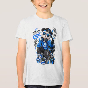 T-shirt En Tri-matière Vêtements de rue Panda Cool