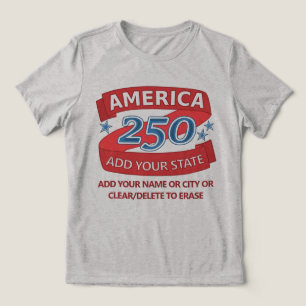 T-shirt En Tri-matière Vêtements patriotiques de l'État pour l'Amérique 2