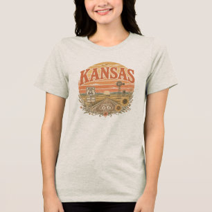 T-shirt En Tri-matière Vêtements Prairie Route Mère Rétro Vintage