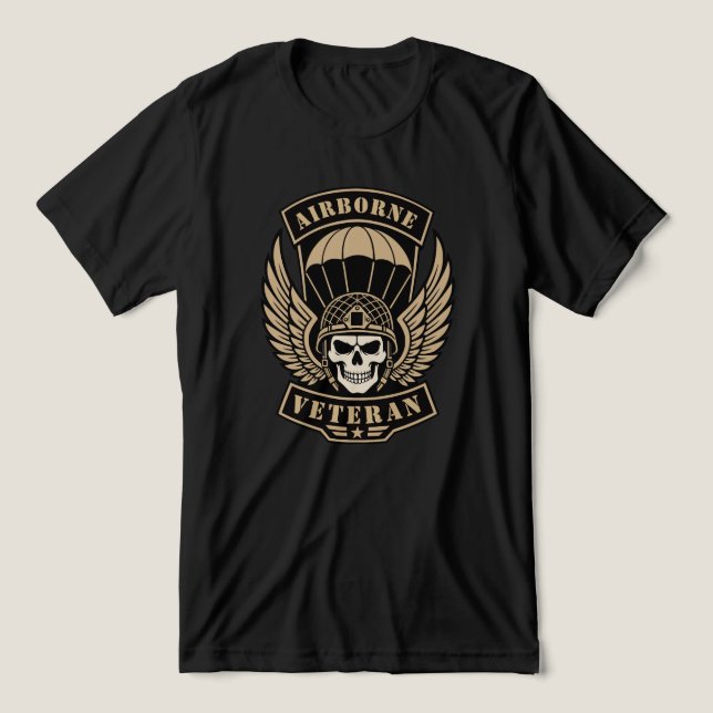 T-shirt En Tri-matière Vétéran aéroporté (Design Recto)