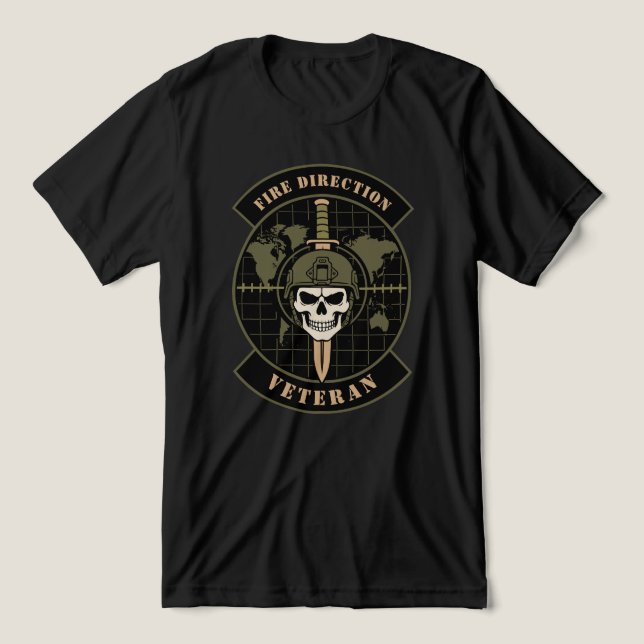 T-shirt En Tri-matière Vétéran de direction de tir (Design Recto)