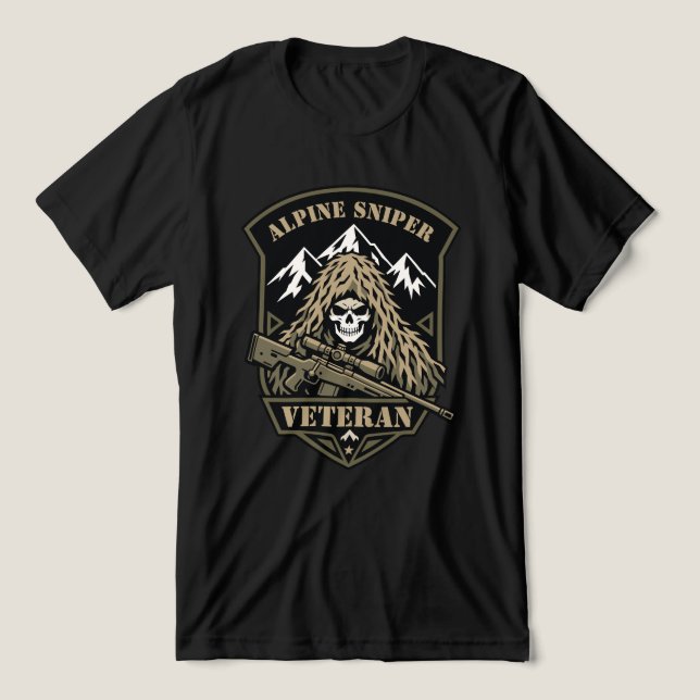 T-shirt En Tri-matière Vétéran de Sniper (Design Recto)