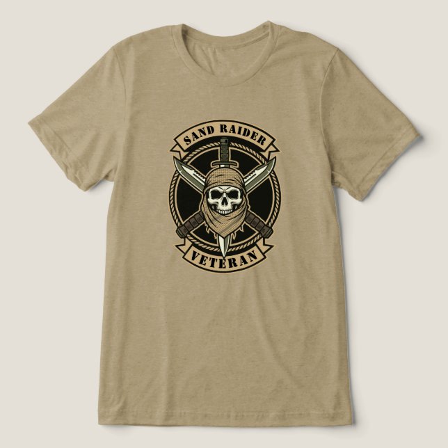 T-shirt En Tri-matière Vétéran des Raiders du Sable (Design Recto)