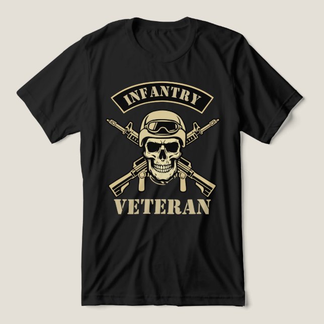 T-shirt En Tri-matière Vétéran d'infanterie (Design Recto)