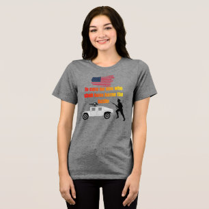 T-shirt En Tri-matière vétérans américains gris