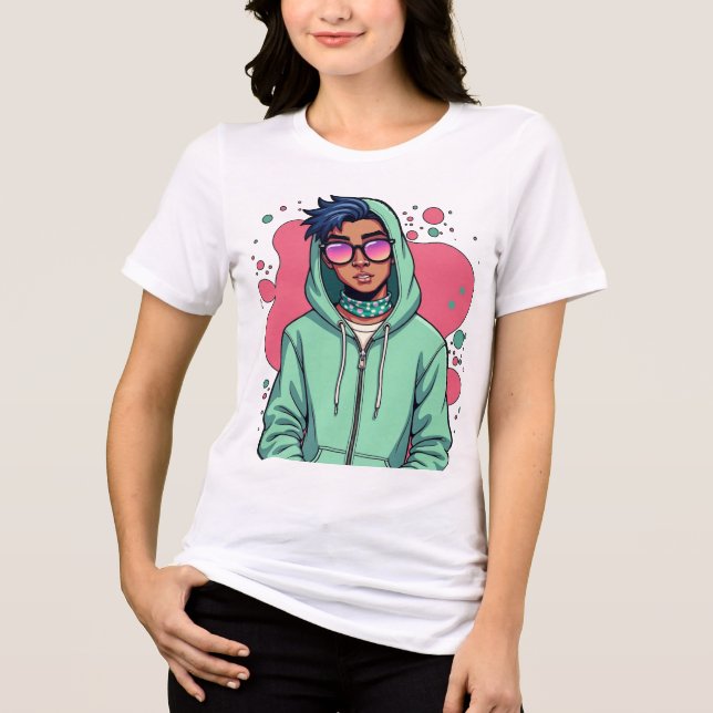 T-shirt En Tri-matière Vibe De Rue Cachée (Recto)