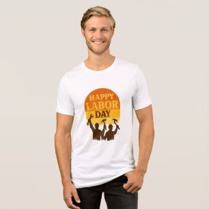 T-shirt En Tri-matière Vibe Rétro de la Fête du Travail