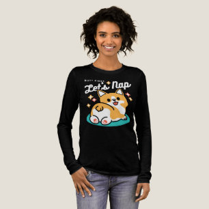 T-shirt En Tri-matière Vibes Corgi Butt et Nap - Joli chien couché