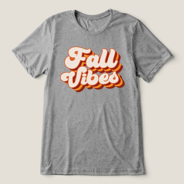 T-shirt En Tri-matière Vibes d'automne rétro (Design Recto)