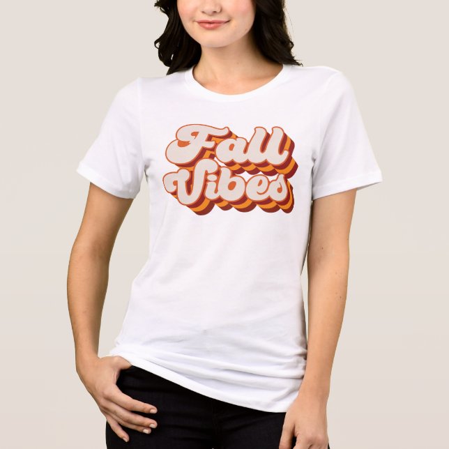 T-shirt En Tri-matière Vibes d'automne rétro (Recto)