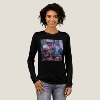 T-shirt En Tri-matière Vibes de Gamer Girl Y2K – Technologie Rétro et Est