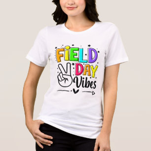 T-shirt En Tri-matière Vibes De Jour Amusantes Pour Les Enfants Enseignan