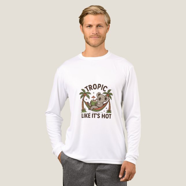 T-shirt En Tri-matière Vibes de koala détendu (Recto complet)