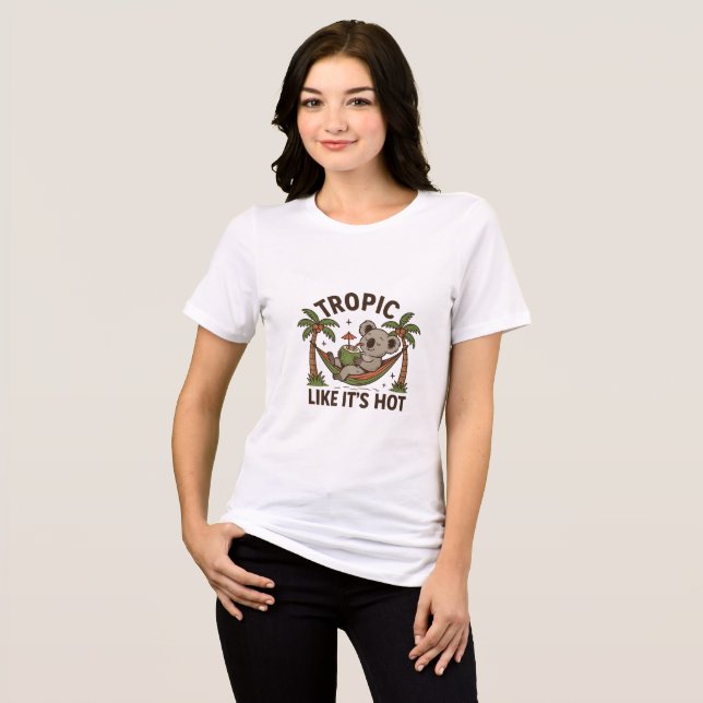 T-shirt En Tri-matière Vibes de koala relaxants (Recto plein)