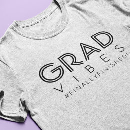 T-shirt En Tri-matière Vibes de remise de diplômes modernes et minimalist