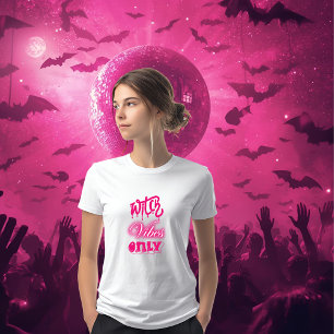 T-shirt En Tri-matière vibes de sorcière rose seulement halloween typogra