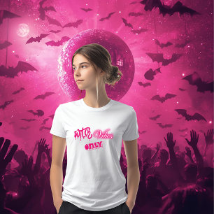 T-shirt En Tri-matière vibes de sorcière rose seulement halloween typogra