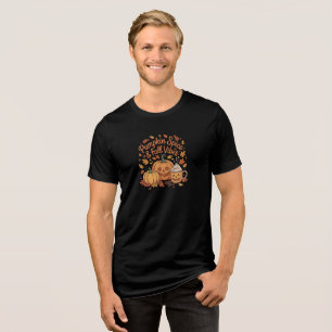 T-shirt En Tri-matière Vibes d'épices et d'automne citrouilles