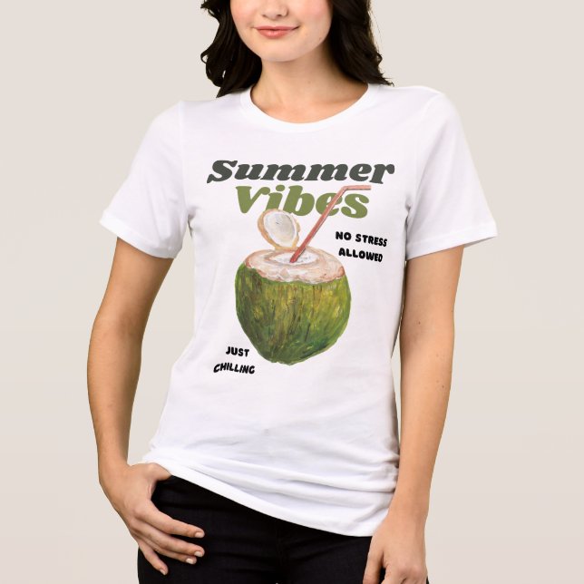 T-shirt En Tri-matière Vibes d'été rétro (Recto)