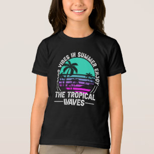 T-shirt En Tri-matière Vibes d'été tropical-82646