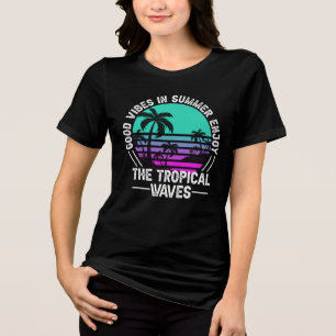 T-shirt En Tri-matière Vibes d'été tropicales-82646