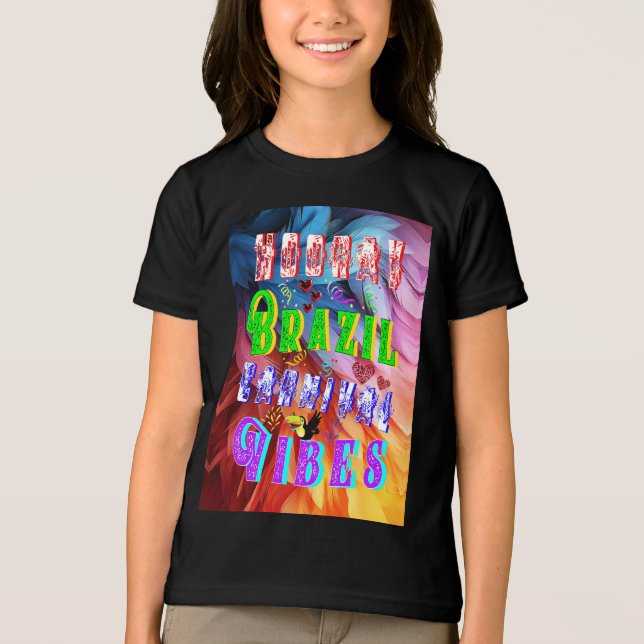 T-shirt En Tri-matière Vibes du Carnaval du Brésil (Recto)