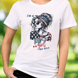 T-shirt En Tri-matière Vibes électorales de 2024 Je suis une petite fille
