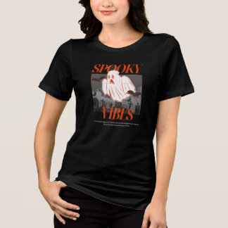 T-shirt En Tri-matière Vibrations effrayantes Halloween Fantôme