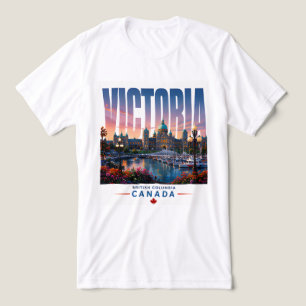 T-shirt En Tri-matière Victoria Canada Jardin du port de voyage