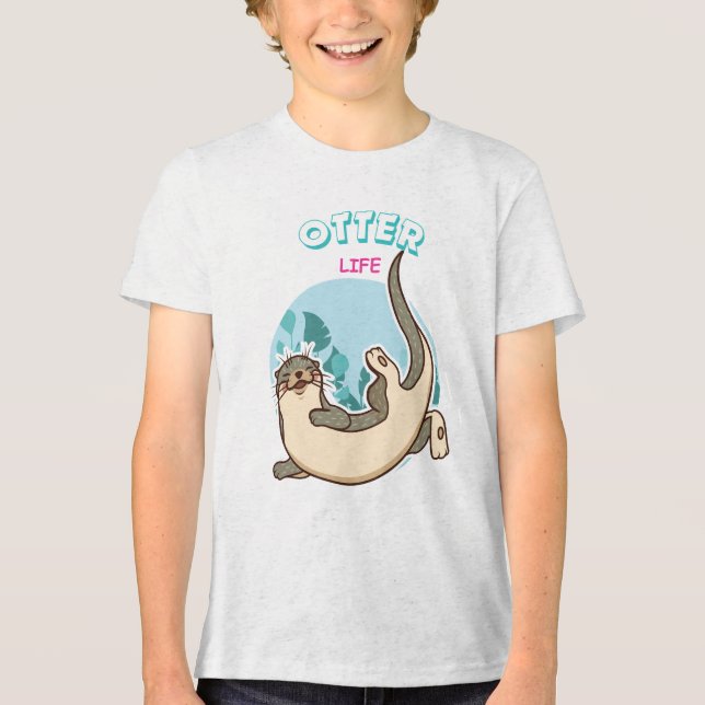 T-shirt En Tri-matière Vie de loutre (Recto)