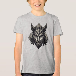 T-shirt En Tri-matière Viking Loup Guerrier – Design de Masque Nordique L
