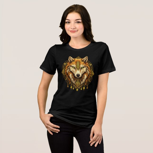 T-shirt En Tri-matière Viking Wolf Norse Mythology Nordic Wolf Womens  (Recto plein)