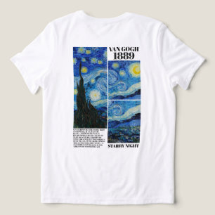 T-shirt En Tri-matière Vincent Van Gogh Nuit étoilée 1889 Art